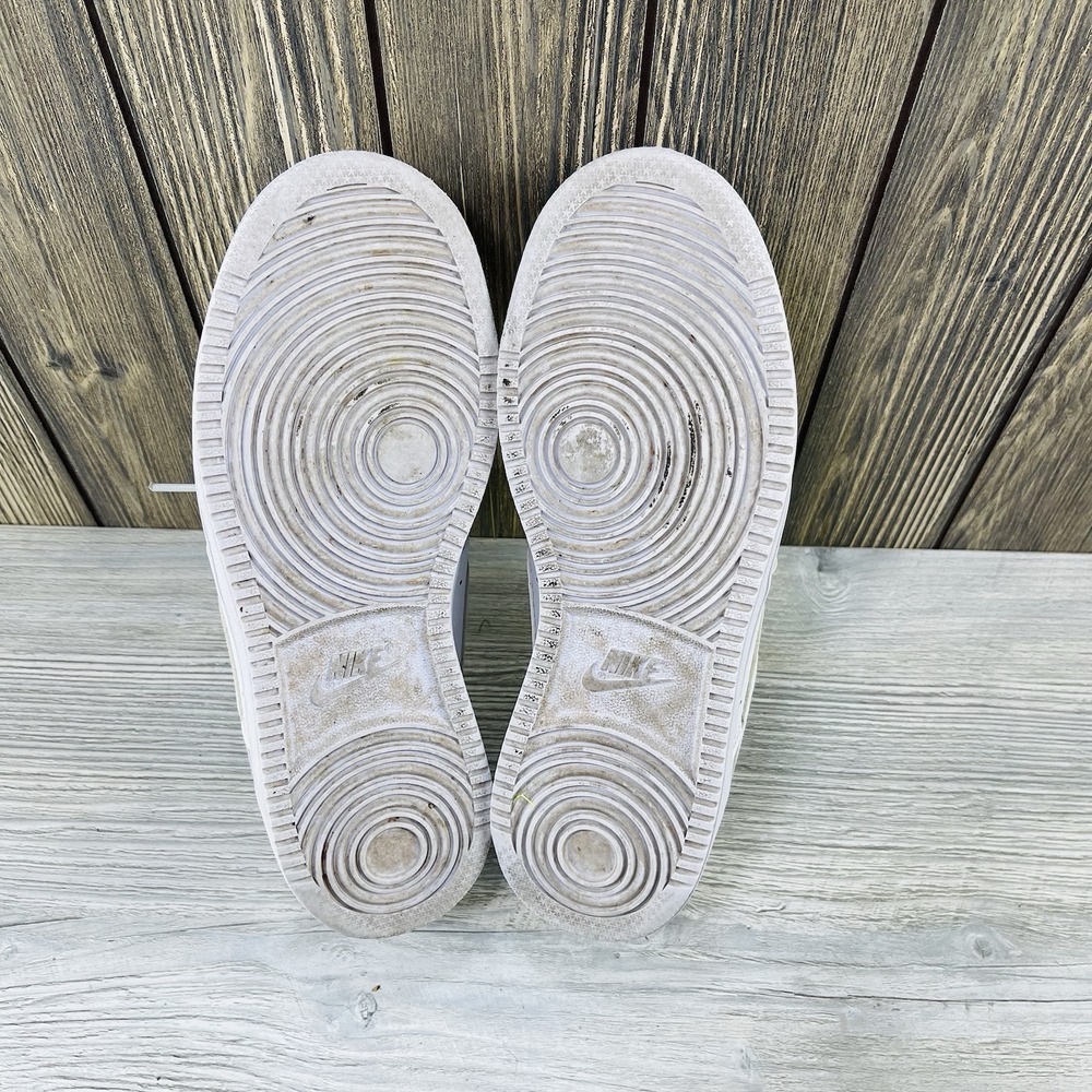 Nike Court Vision Low Triple White Leather Sneakers Women's Size: 7 - Picture 11 of 16
